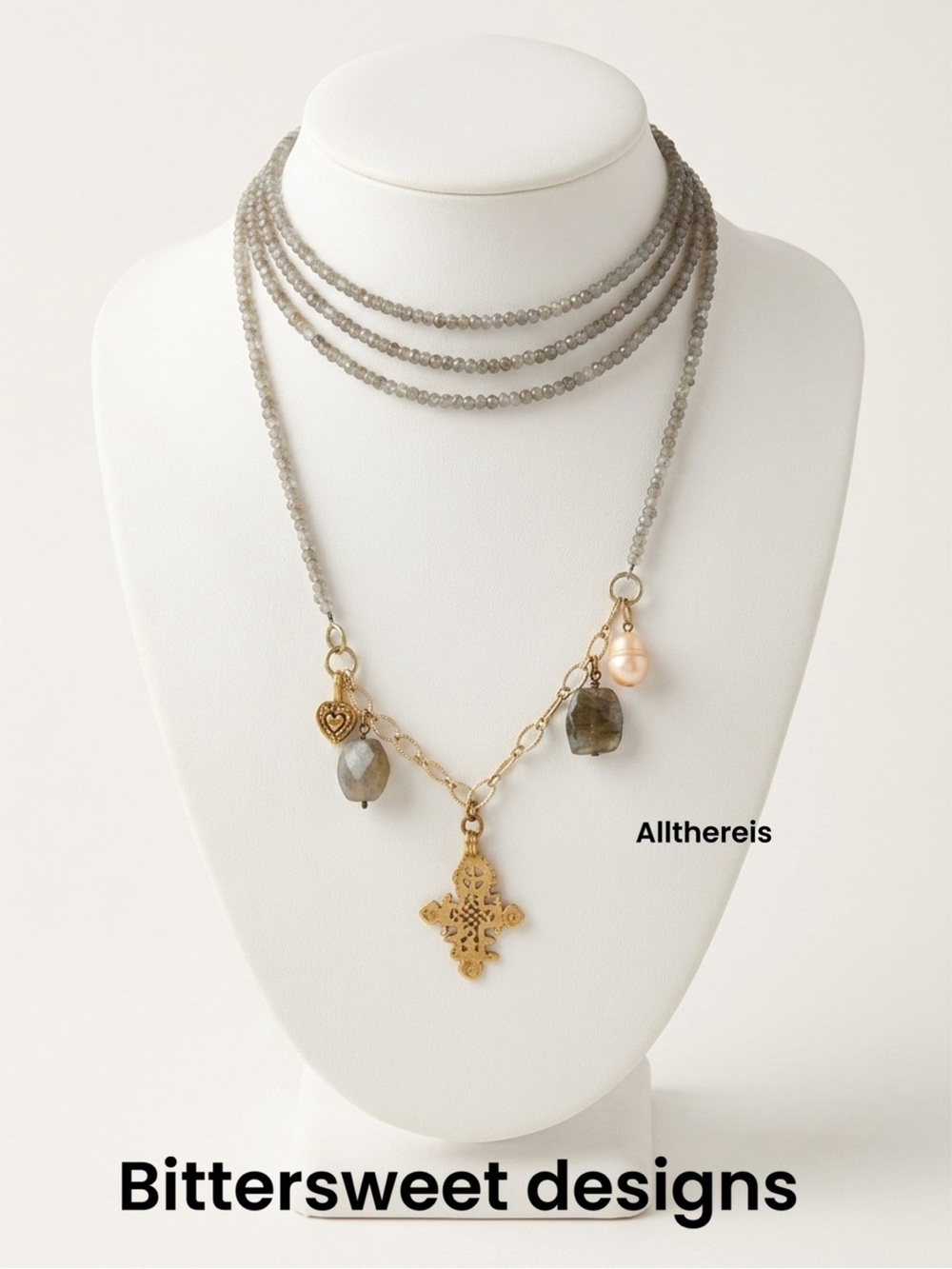 Bittersweet designs necklace labradorite stones